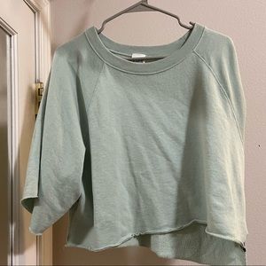 2- crew neck crop sweaters
